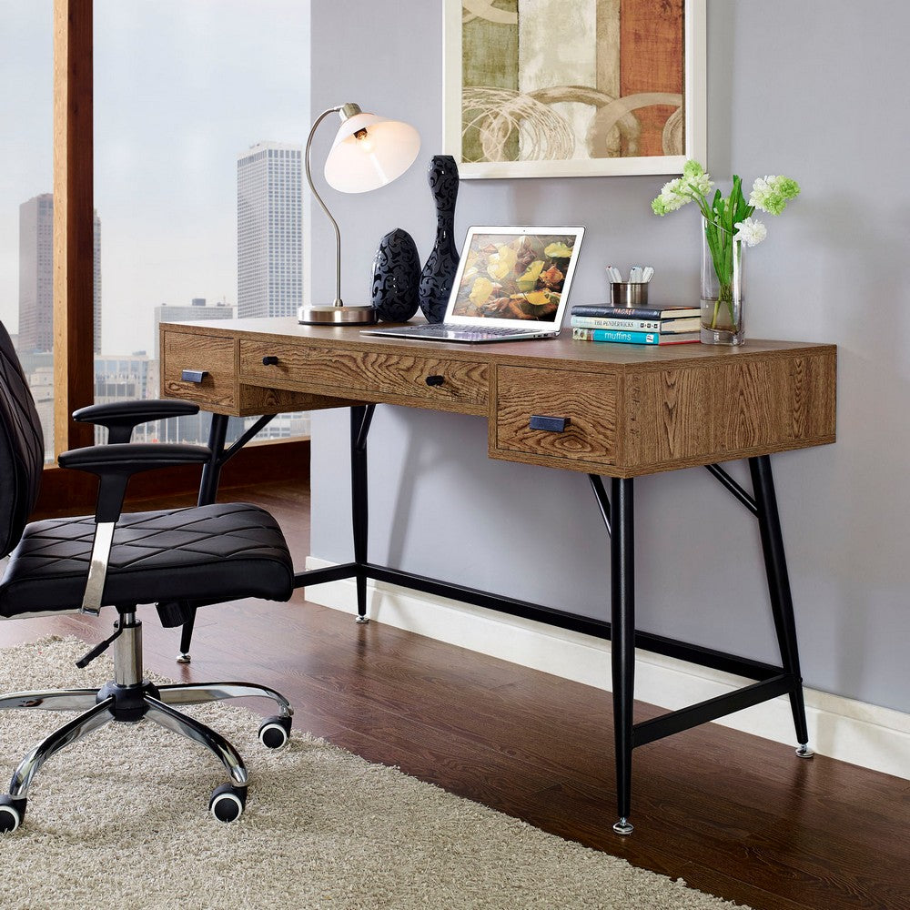 Surplus Office Desk by Modway| Walnut