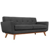 Modway Engage Mid-Century Modern Upholstered Loveseat and Sofa in Gray MDY-EEI-1348-DOR