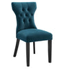 Modway Silhouette Modern Tufted Upholstered Fabric Parsons Kitchen Room, One Dining Chair, Azure