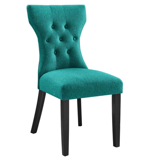 Modway Silhouette Chair, Teal 24.5 x 18 x 36