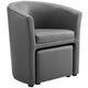 Divulge Armchair and Ottoman by Modway| Gray