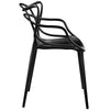 Black Entangled Dining Armchair  - No Shipping Charges