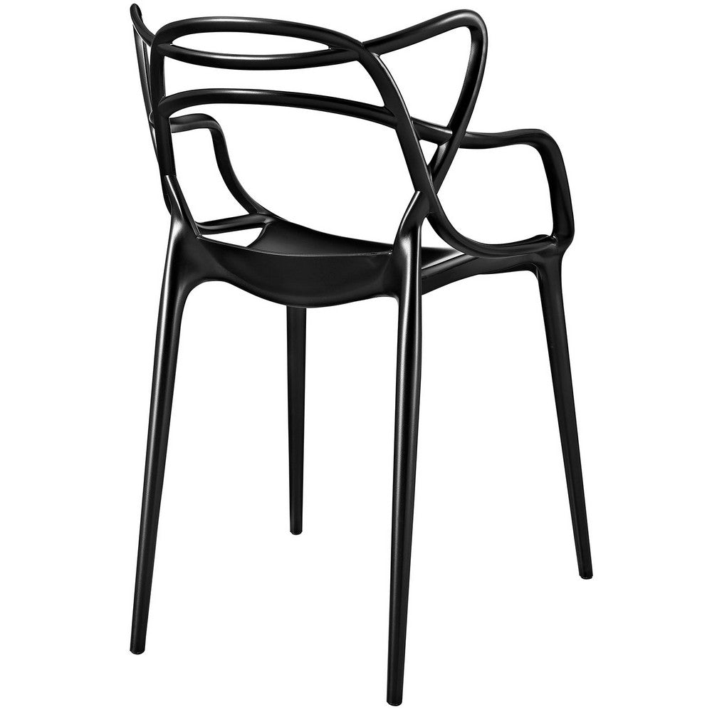 Black Entangled Dining Armchair  - No Shipping Charges