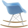 Rocker Plastic Lounge Chair by Modway| Blue