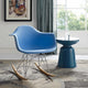 Rocker Plastic Lounge Chair by Modway| Blue