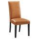 Modway Parcel Vegan Leather Upholstered Parsons Side Tan, One Dining Chair