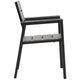 Maine Dining Outdoor Patio Armchair by Modway| Brown Gray