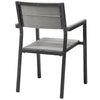 Brown Gray Maine Dining Outdoor Patio Armchair - No Shipping Charges