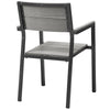 Maine Dining Outdoor Patio Armchair by Modway| Brown Gray