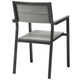 Maine Dining Outdoor Patio Armchair by Modway| Brown Gray
