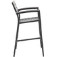 Brown Gray Maine Outdoor Patio Bar Stool - No Shipping Charges