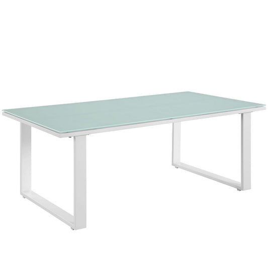 Fortuna Outdoor Patio Coffee Table by Modway| White
