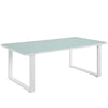 White Fortuna Outdoor Patio Coffee Table - No Shipping Charges