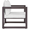 Fortuna Outdoor Patio Armchair by Modway| Brown White