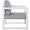 Fortuna Outdoor Patio Armchair by Modway| White Gray