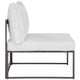 Fortuna Armless Outdoor Patio Chair by Modway| Brown White