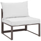 Fortuna Armless Outdoor Patio Sofa  - No Shipping Charges