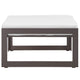 Fortuna Outdoor Patio Ottoman by Modway| Brown White