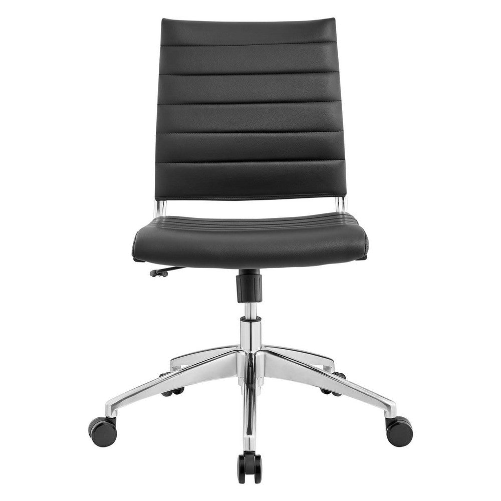 Black Jive Armless Mid Back Office Chair - No Shipping Charges MDY-EEI-1525-BLK