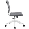 Modway Gray Jive Armless Mid Back Office Chair  - No Shipping Charges