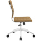 Tan Jive Armless Mid Back Office Chair  - No Shipping Charges