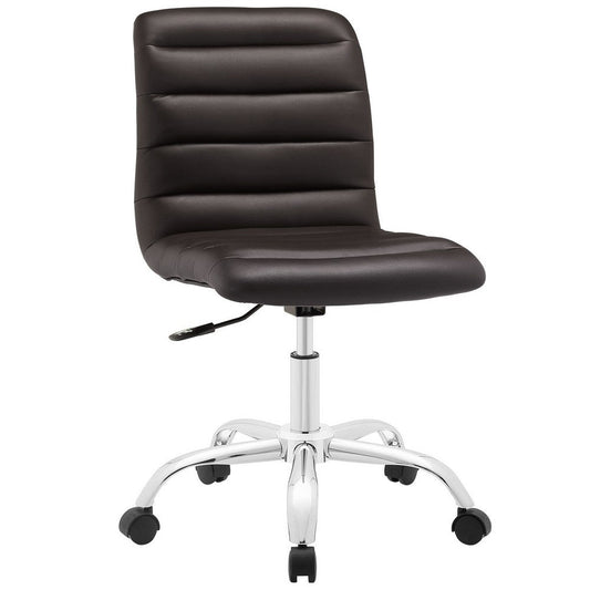Ripple Armless Mid Back Office Chair - No Shipping Charges