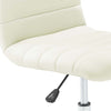 Modway Ripple Ribbed Armless Mid Back Swivel Conference Office Chair In White