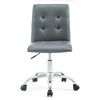 Prim Armless Mid Back Office Chair by Modway| Gray