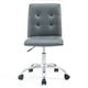 Prim Armless Mid Back Office Chair by Modway| Gray