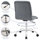 Prim Armless Mid Back Office Chair by Modway| Gray