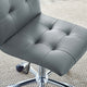 Prim Armless Mid Back Office Chair by Modway| Gray