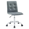 Prim Armless Mid Back Office Chair by Modway| Gray