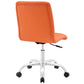Orange Prim Armless Mid Back Office Chair - No Shipping Charges
