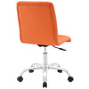 Orange Prim Armless Mid Back Office Chair - No Shipping Charges