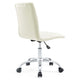Prim Armless Mid Back Office Chair in White