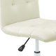 Prim Armless Mid Back Office Chair in White