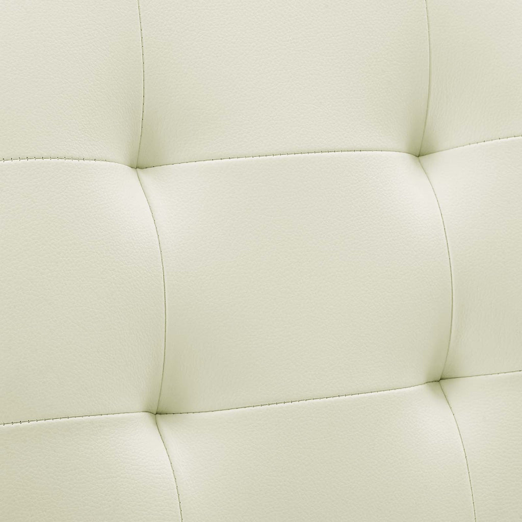 Prim Armless Mid Back Office Chair in White