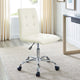 Prim Armless Mid Back Office Chair in White