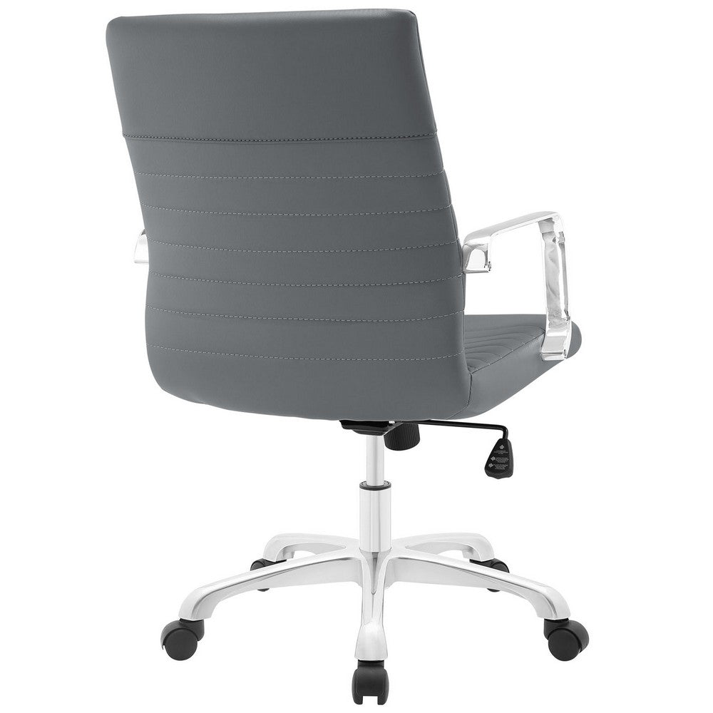 Gray Finesse Mid Back Office Chair  - No Shipping Charges