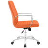 Orange Finesse Mid Back Office Chair  - No Shipping Charges