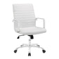 White Finesse Mid Back Office Chair  - No Shipping Charges