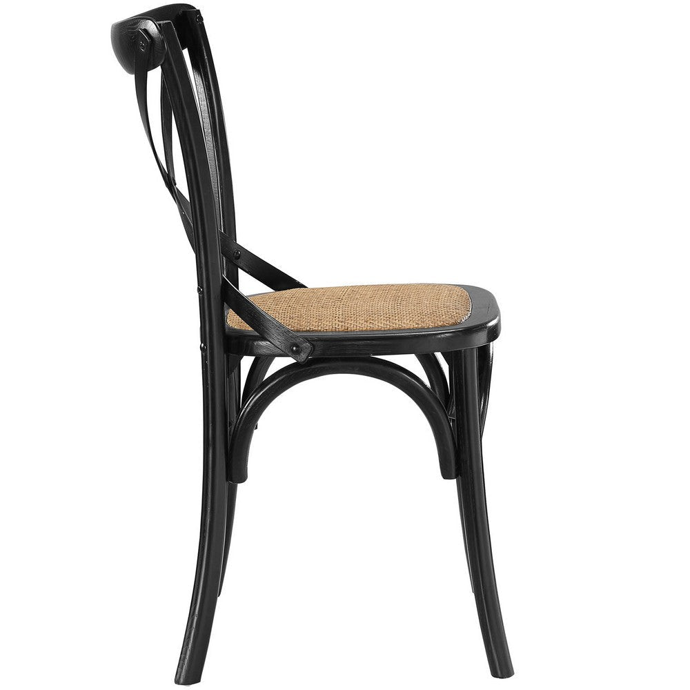 Black Gear Dining Side Chair - No Shipping Charges MDY-EEI-1541-BLK