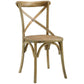 Modway Natural Gear Dining Side Chair By Casagear Home  - No Shipping Charges