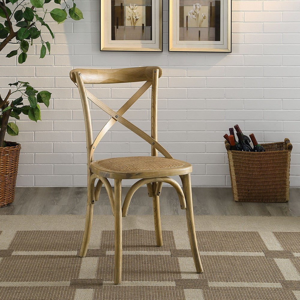 Modway Natural Gear Dining Side Chair