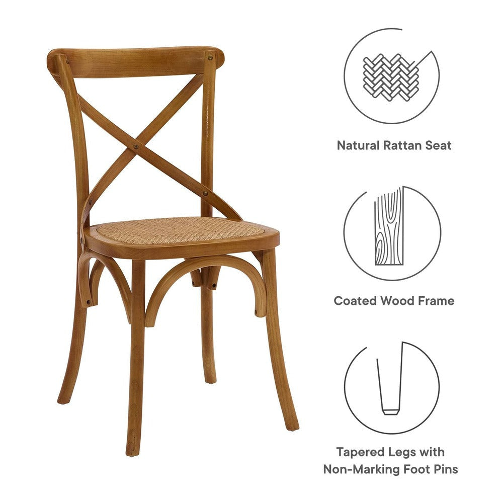 Gear Dining Side Chair in Walnut MDY-EEI-1541-WAL