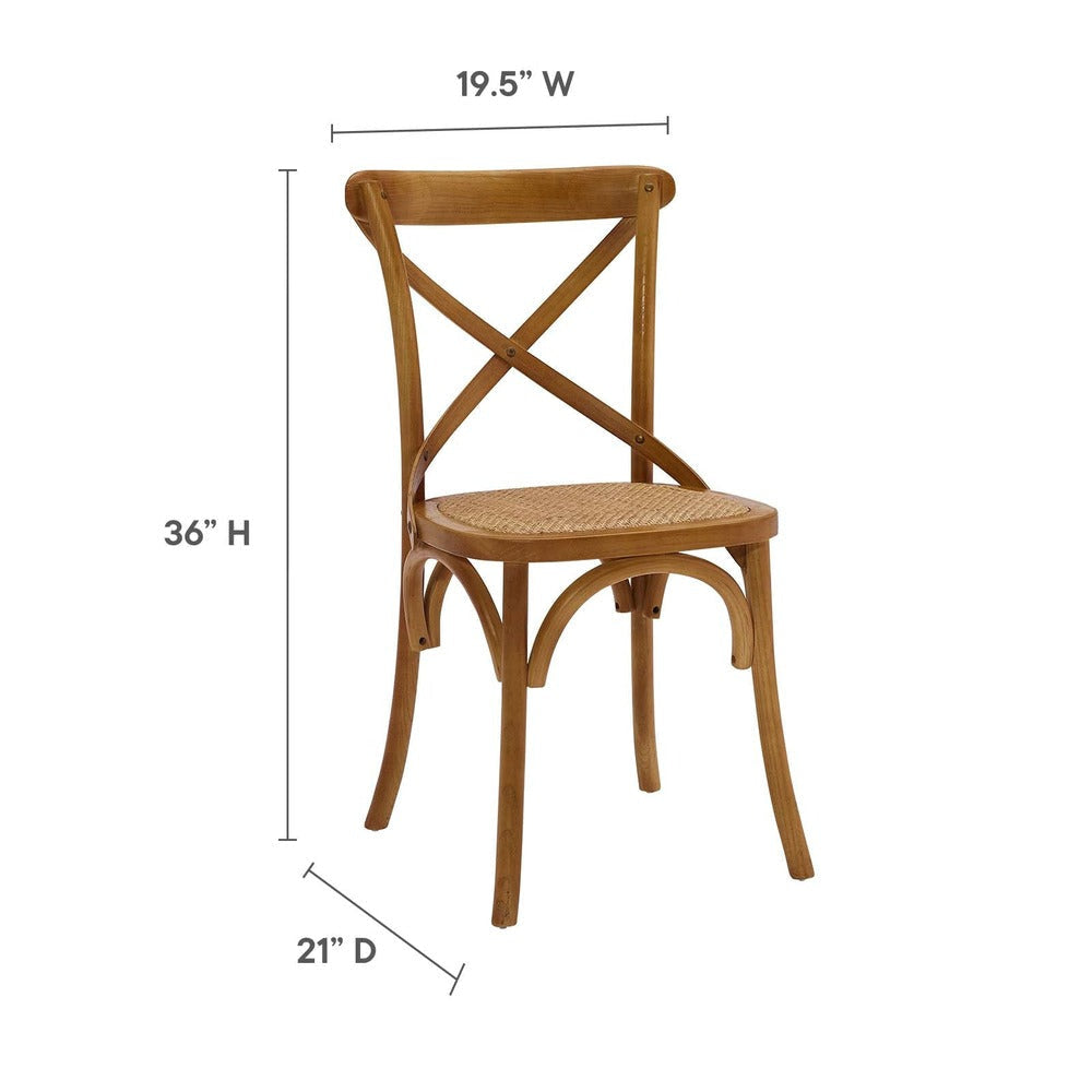 Gear Dining Side Chair in Walnut MDY-EEI-1541-WAL