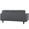 Empress Upholstered Fabric Loveseat by Modway| Gray