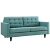 Modway Empress Loveseat In Mid-Century Modern Upholstered Fabric Laguna MDY-EEI-1547-LAG