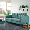 Modway Empress Loveseat In Mid-Century Modern Upholstered Fabric Laguna MDY-EEI-1547-LAG