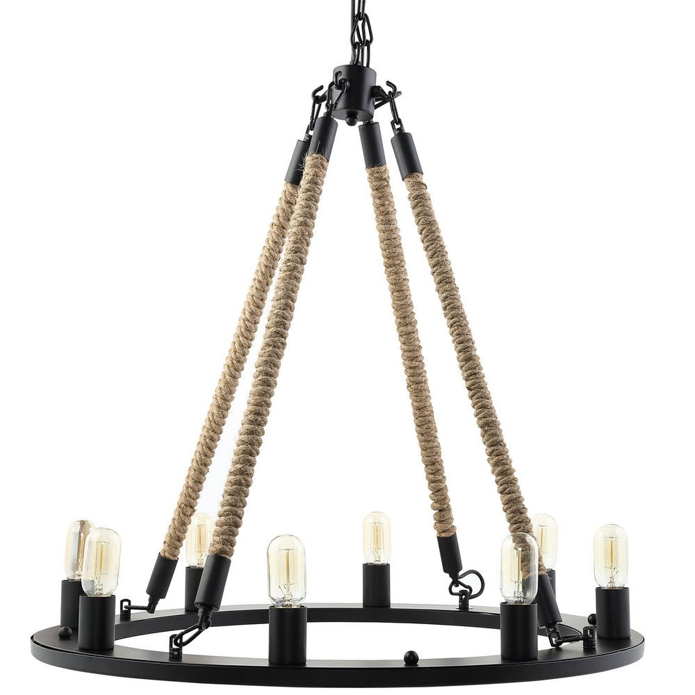 Encircle Chandelier by Modway| Black